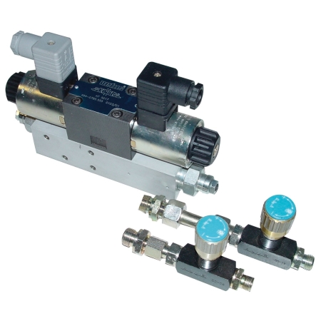 Directional control valve for mast lowering device