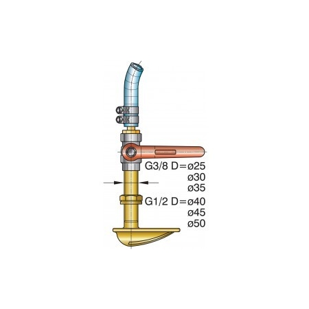 EQUIPO TOMA DE AGUA, PARA LINEAS DE EJES DE 25, 30 Y 35 MM Ø