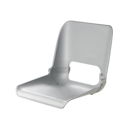 ASIENTO ERGONÓMICO ABATIBLE CREW, BLANCO (SIN COJINES)