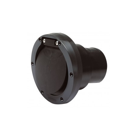 SALIDA CASCO ESCAPE CON VÁLVULA ANTI-RETORNO, PLÁSTICO, Ø 75