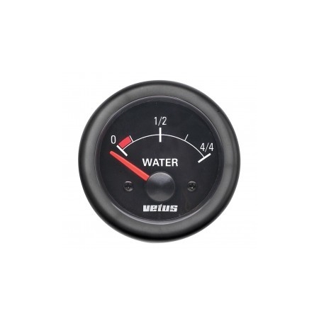 INDICADOR NIVEL DE AGUA NEGRO, 12 V, AGUJERO Ø 52 MM (SIN FL