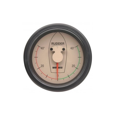 RUDDER POSITION INDICATOR, CREAM, 12/24V, CUT-OUT SIZE 107mm