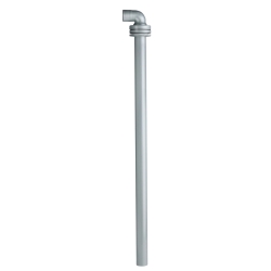 TUBO DE VACIADO, L=780 MM, RACOR PARA TUBO Ø 38 MM, RECTO