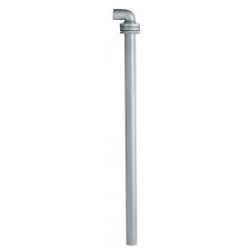 TUBO DE VACIADO, L=780 MM, RACOR PARA TUBO Ø 38 MM, CURVO