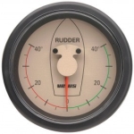 INDICADOR ÁNGULO DE TIMÓN BEIGE, 12/24 V, AGUJERO Ø 107 MM (