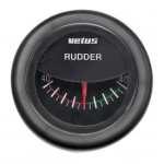 INDICADOR ÁNGULO DE TIMÓN NEGRO, 12/24 V, AGUJERO Ø 52 MM (S